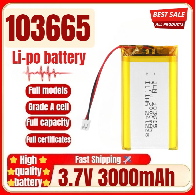Renewable Energy Source - 103665 3.7V 3000mAh 폴리머 리튬 충전식