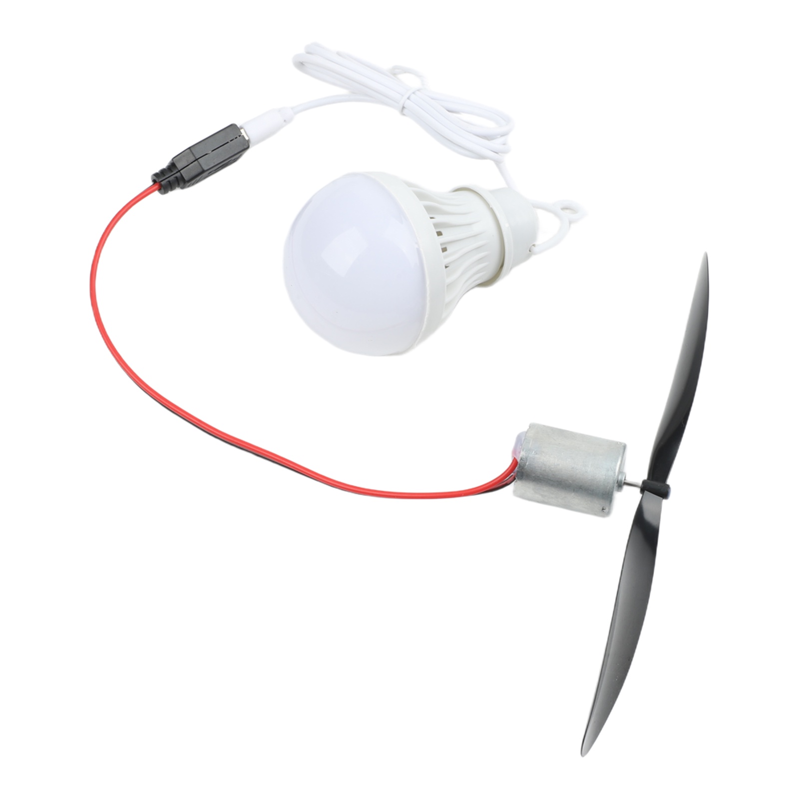 USB 전구가 포함된 풍력 터빈 모터 블레이드 DIY  - Renewable Energy Project 리뷰 및 가격