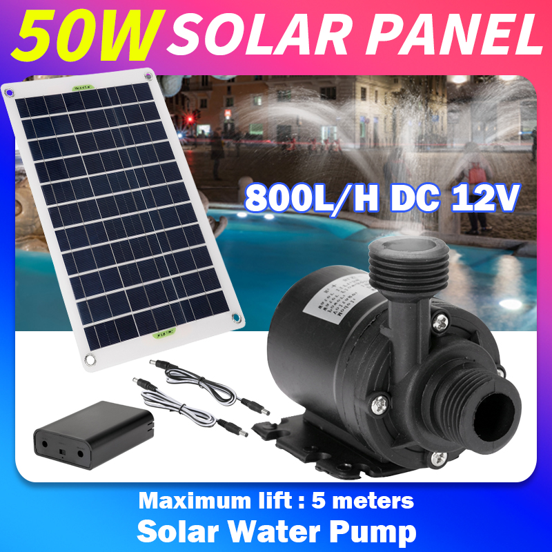 50W 12V 저소음 브러시리스 펌프 야외 폭포 분수  - Solar Pool Pump Kit 리뷰 및 가격